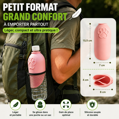 Coupelle d'Eau Portable pour Chien | Compatible avec les Bouteilles Standard